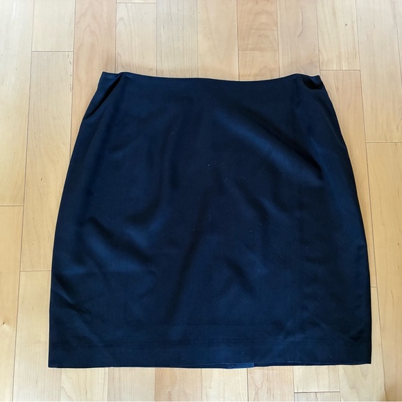 KGR navy rayon pencil skirt size 14 - Picture 1 of 4